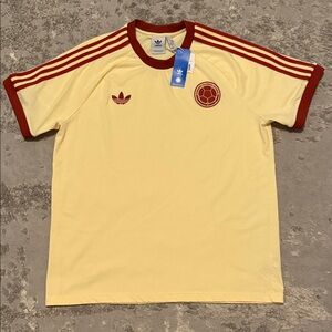 Adidas Originals Colombia Adicolor 3 stripe trefoil shirt